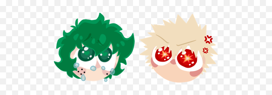 Bnha Weepy Boi And Angy Boi By Awkwarddarknerd - Fur Emoji,Angy Cat Emoji