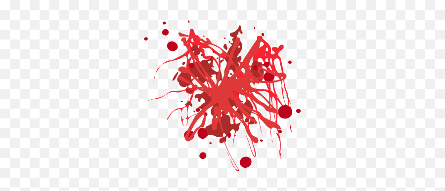 Red Blood Splatter Clip Art Image - Clipsafari Emoji,Rainstorm Emoji