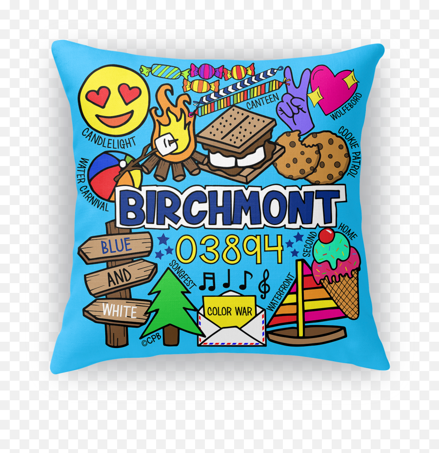 Camp Collage Pillows Emoji,Ward Emoji Meaning