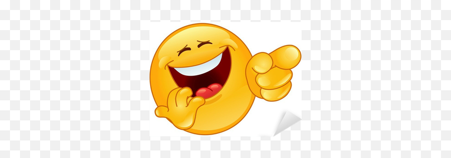 Pointing Emoticon Sticker Pixers - Laughing Smiley Emoji,Pointing Emoticons