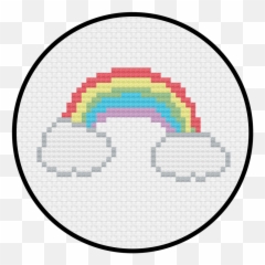 Cross And Rainbow Circle Logo - Logodix Pixelated Loading Bar Emoji,Emoji Cross Stitch Patterns