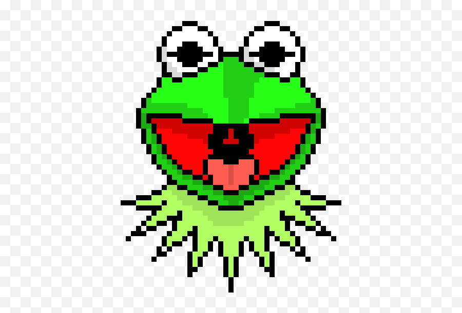 Kermit - Kermit The Frog Easy Pixel Emoji,Kermit Emoticon