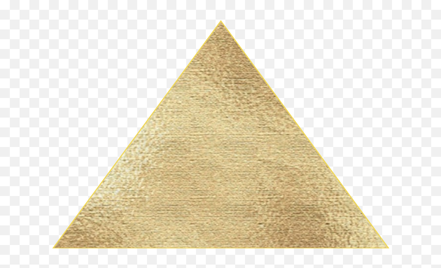 Pyramid Triangle Gold Sticker - Geometric Emoji,Pyramid Emoji