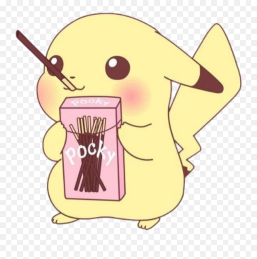 The Most Edited Japanese Picsart - Pikachu With A Pocky Stick Emoji,Japanes Emojis