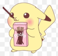 The Most Edited Japanese Picsart - Pikachu With A Pocky Stick Emoji,Japanes Emojis