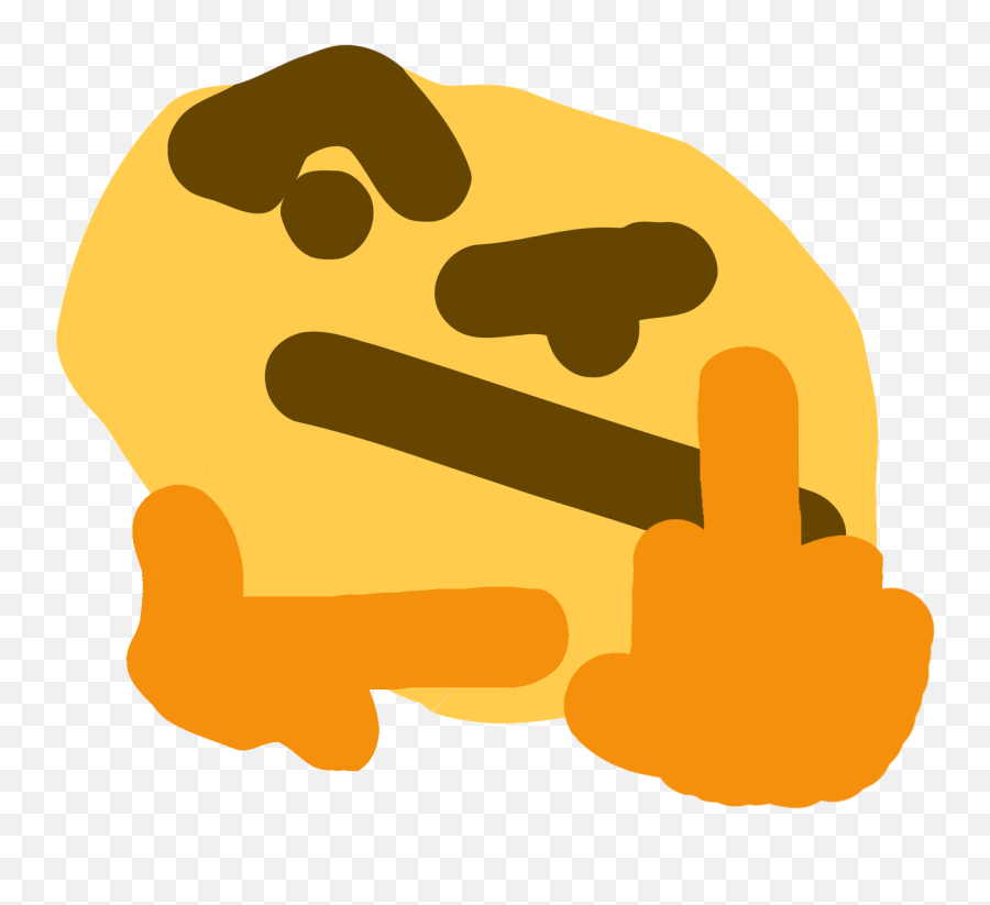 Doublethonk Discord Emoji - Middle Finger Emoji Discord,Facepalm Emoji