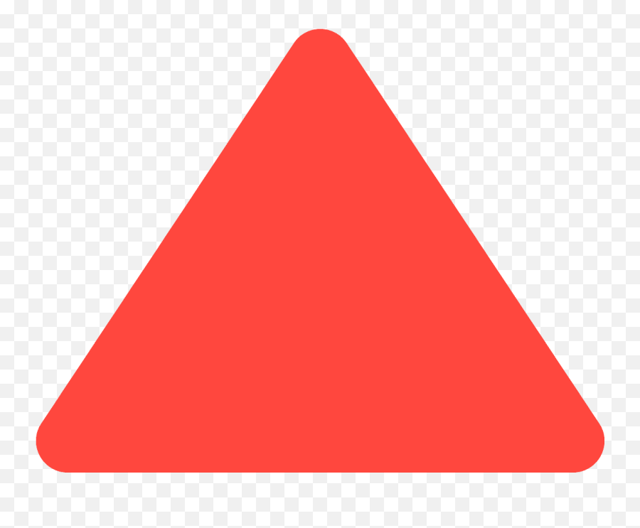 Up - Pointing Red Triangle Id 12158 Emojicouk Red Triangle,Point Down Emoji