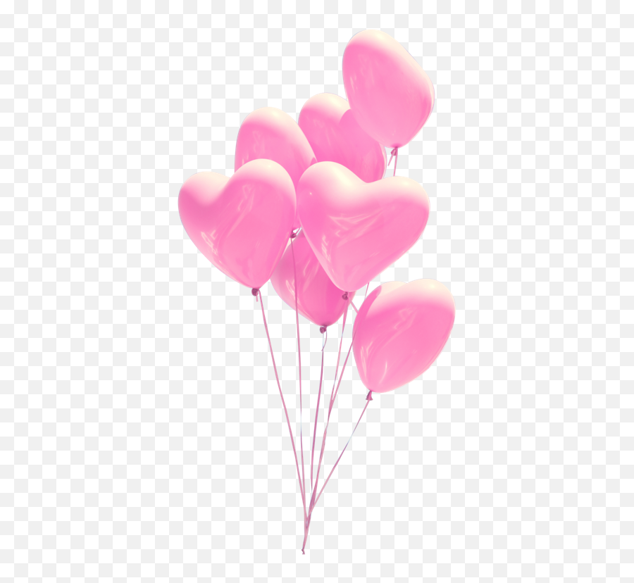 Balloon Balloons Aesthetic Air Sticker By Proomo - Transparent Pink Balloons Png Emoji,Emoji Heart Balloons
