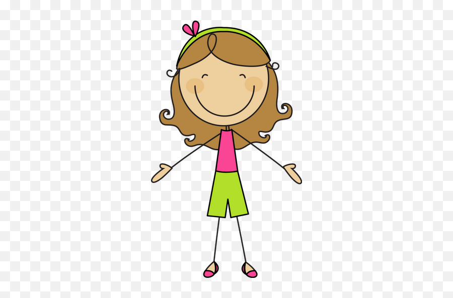 Palitos Stick Kids - Stick Figure Teacher Clipart Emoji,Emoji Stick Figures
