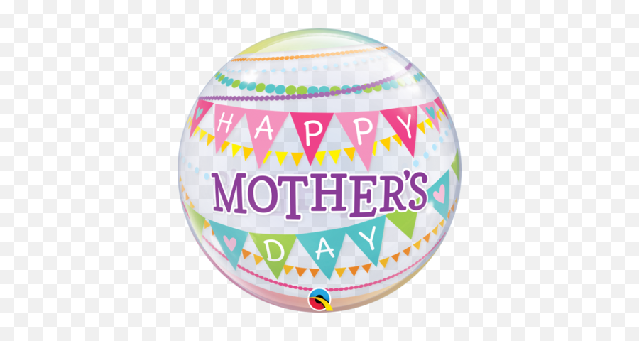 22 Qualatex Bubble Balloon - Motheru0027s Day Pennants U2014 Edu0027s Villa Margherita Emoji,Flashing Happy 21st Birthday Emoticon