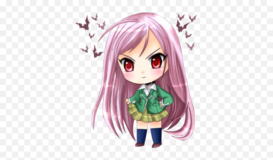 Anime Png And Vectors For Free Download - Dlpngcom Rosario Vampire Moka Chibi Emoji,Akame Ga Kill Emojis