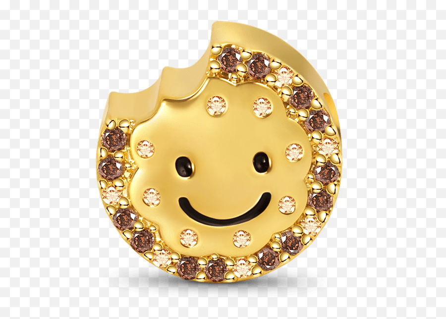 Eat Me Cheese Charm Bead Sterling Silver 18k Gold Plated Inlaid With Stones - Happy Emoji,How Do I Get A Picture In My Gallery To Be An Emoticon?