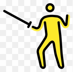 Person Fencing Emoji - Language,Fencing Emoji