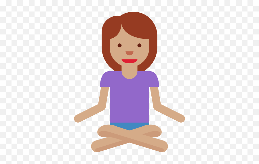 Woman In Lotus Position Emoji - For Women,Text Message Yoga Emoticon