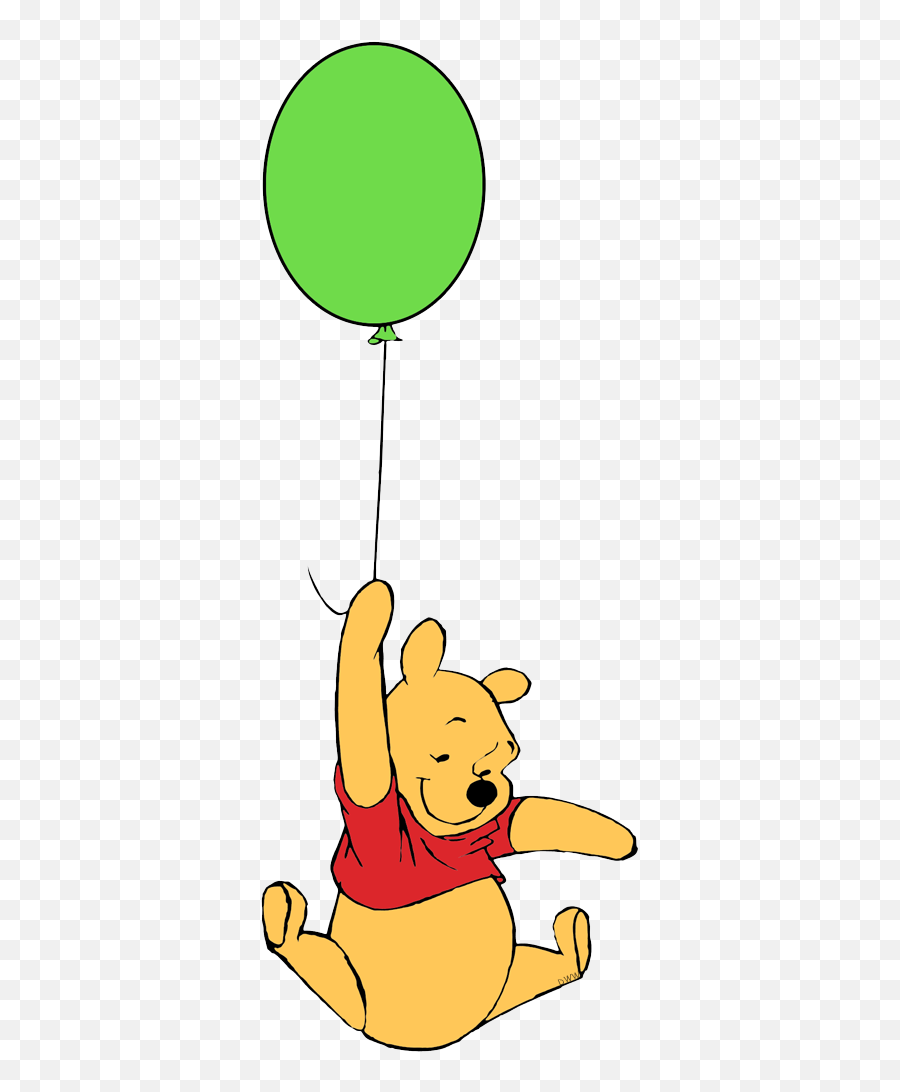 Cute Pooh Cartoon Images - Winnie The Pooh W Balloon Emoji,Winnie The Pooh And Emotions