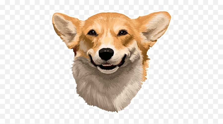 Telegram Sticker 027 Cute Corgi Sticker - Northern Breed Group Emoji,Annya Emotions