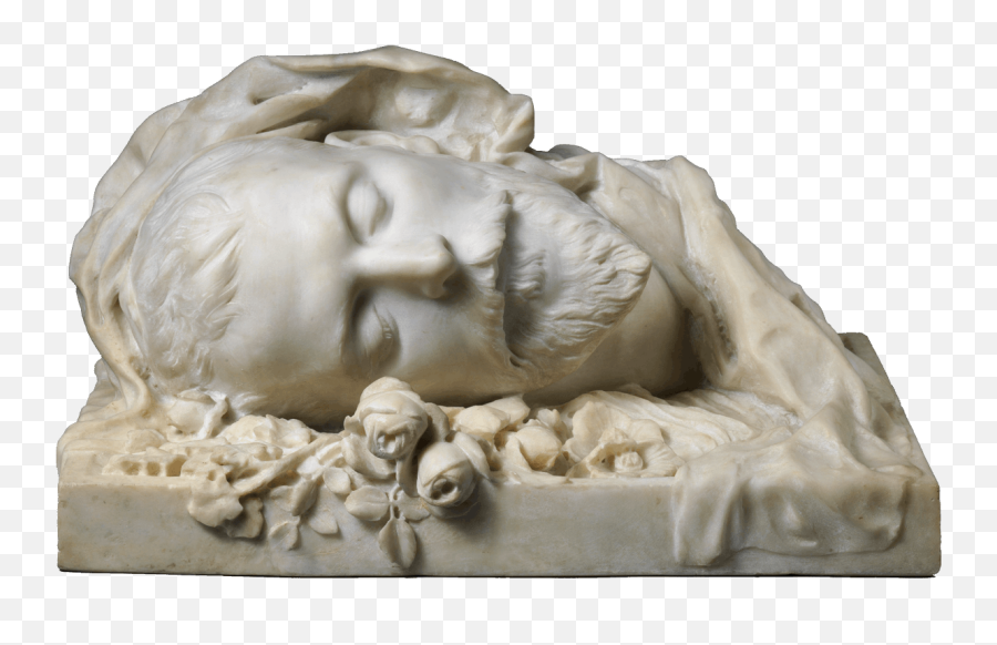 Sculpture - Funerary Portrait Of Jacques Damala Emoji,Ceramics Sculpture To Express Emotion