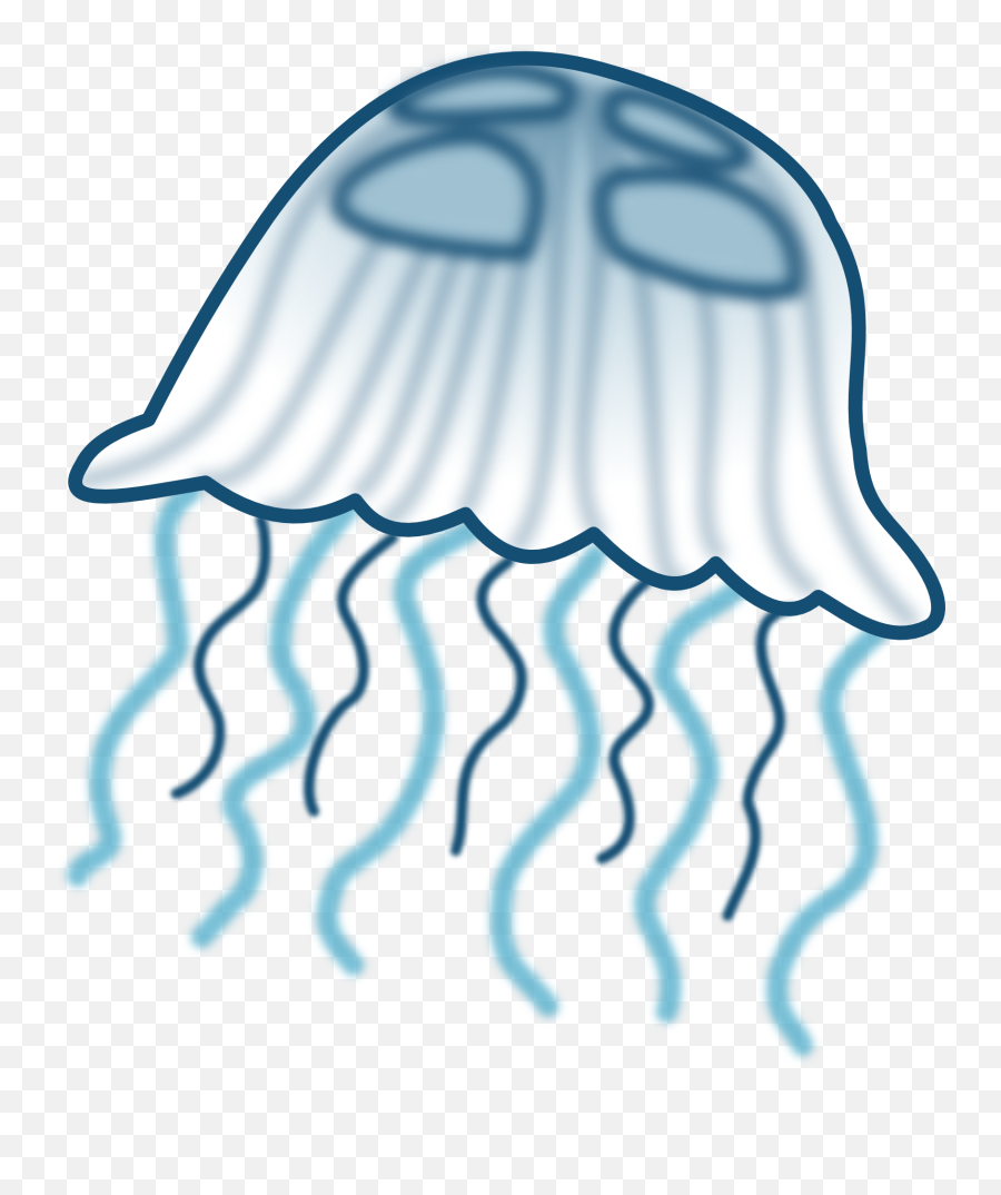 Drawing Jellyfish With Tentacles Free - Medusa Clipart Emoji,Emotions Like Jellyfish