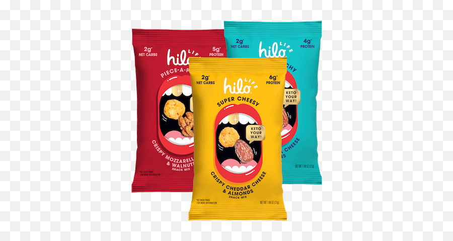 Keto Your Way Snacks With 4g Net Carbs Or Less Hilo Life - Packet Emoji,Emoji Snacks