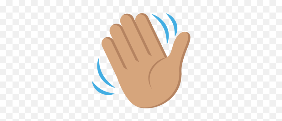 Waving Hand Sign Tone 3 Emoji - Download For Free U2013 Iconduck Wave Hand Emoji No Background,Reversed Hand Emoji