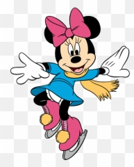 Minnie Mouse Ice Skating Cartoon For - Disney Characters Ice Skating Emoji,Ice Skating Emoji