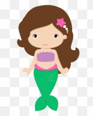 Mermaid Clipart Png Transparent Png - Mermaid Clipart Emoji,Little Mermaid Emoji