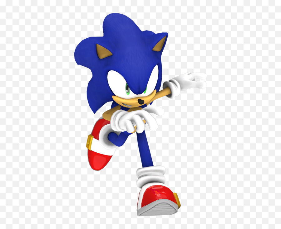 Sonic The Hedgehog Sonic 3d Sonic - 3d Modern Sonic Running Png Emoji,Sonic Mail Additional Emoticons