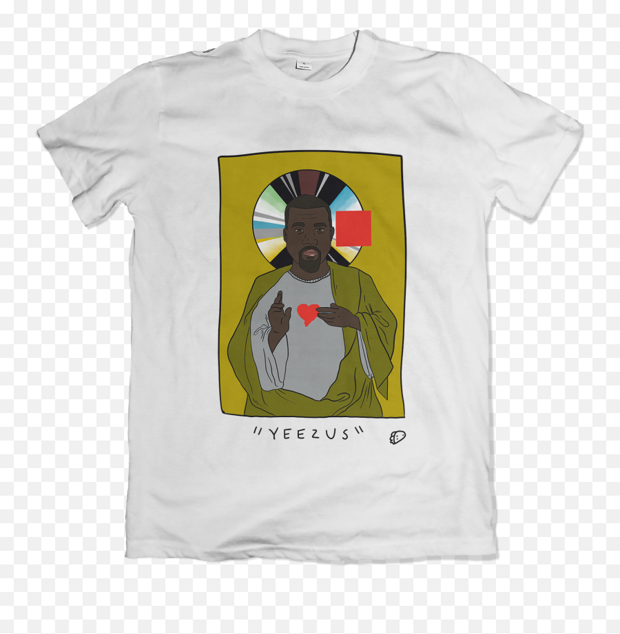 Yeezus T - Shirt Virgin Mary White Tee Emoji,Kodak Black Emojis