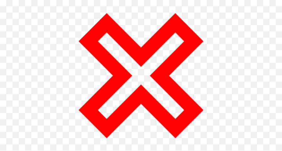 Download Free Png Red X Mark 2 Icon Emoji,Uncheck Mark Emoji