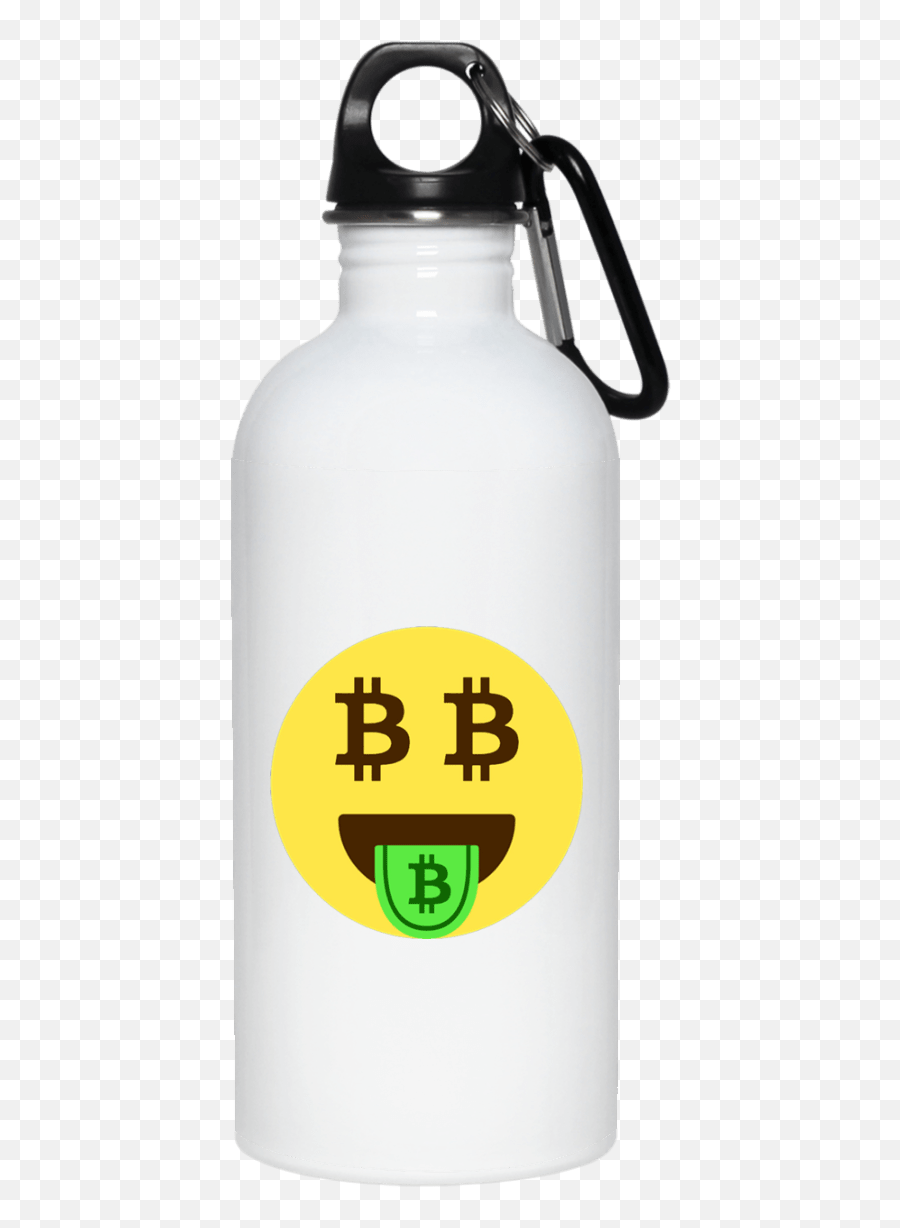 Download Hd Bitcoin Emoji Stainless Steel Water Bottle - 99 Cartoon Water Bottle Png,Beer Emoji