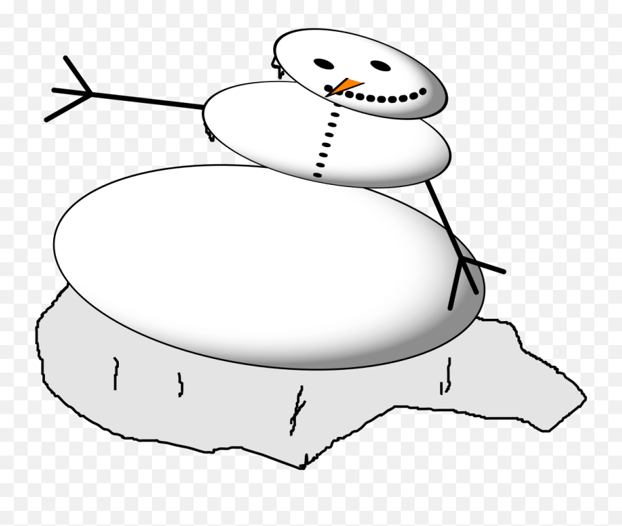Filea Melting Snowmansvg - Wikimedia Commons Emoji,Melting Snowman Emoticon