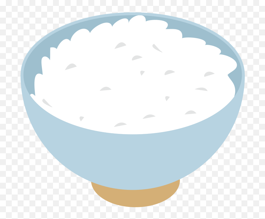 Bowl Of Rice 3 - Openclipart Emoji,Bowling Emoji