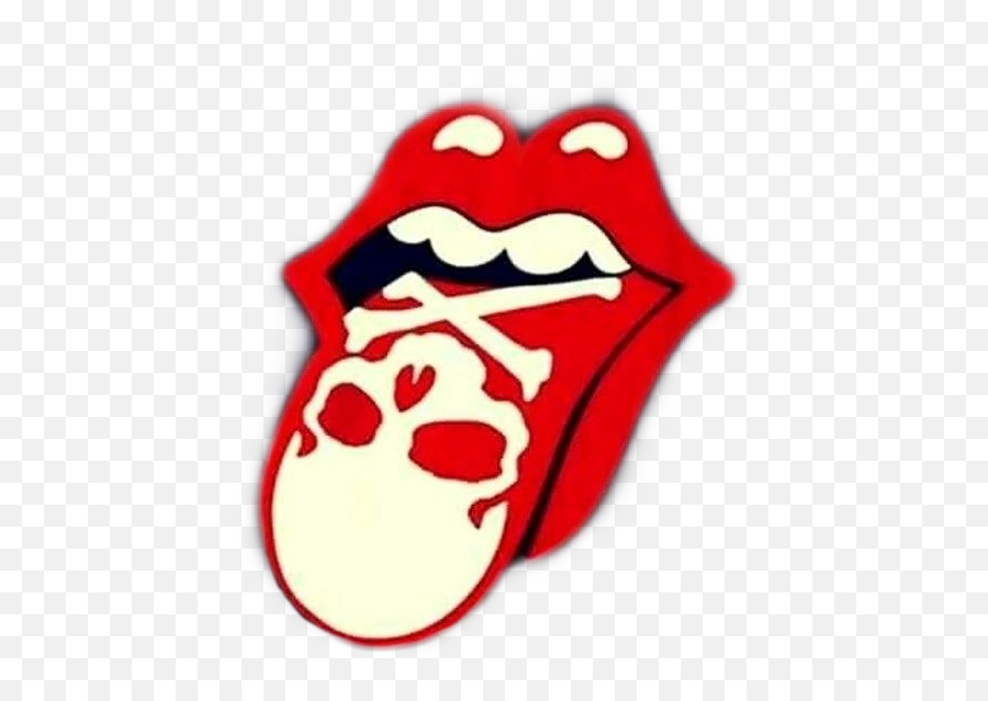 Kiss Tongue Tongueout Sticker - Rolling Stones Emoji,Tongue Kissing Emoji