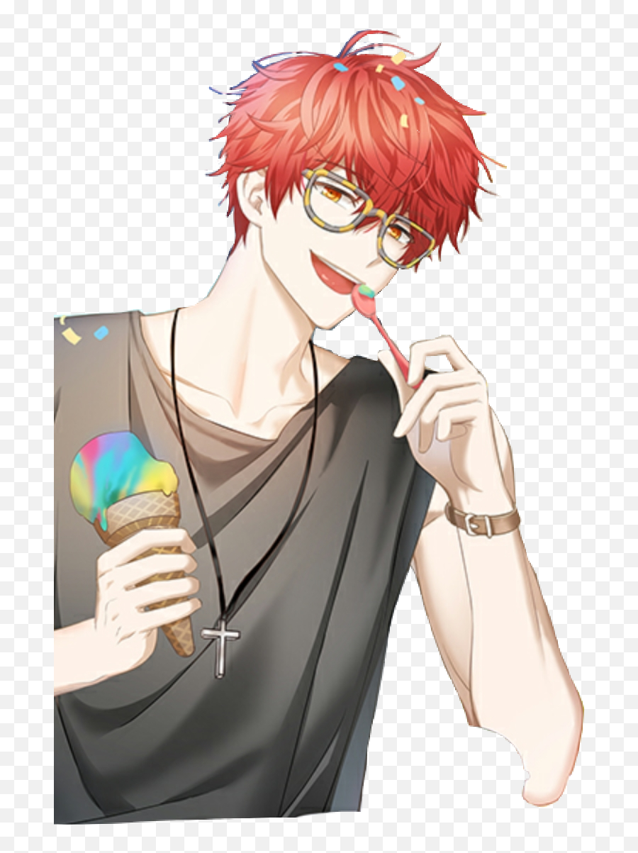 Seven 707 Lucielchoi Luciel Sticker By Xoorci - Pixie Cut Emoji,Seven Mystic Messenger Emoji