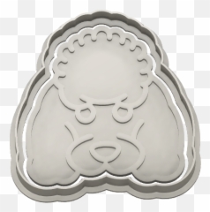 Poodle Dog Head Avatar - Solid Emoji,Emoji Cookie Cutter