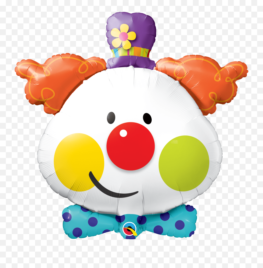 36 Cute Clown Balloon - Foil Balloon Clown Emoji,Cute Clown Emoji