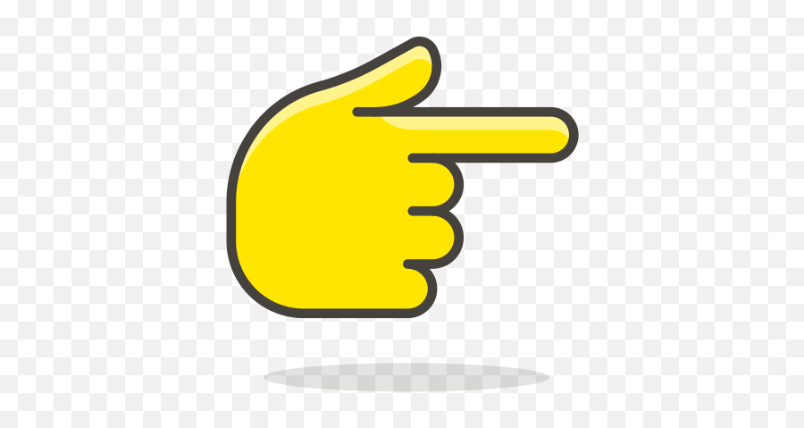 Backhand Index Pointing Right Free Icon Of 780 Free - Tangan Menunjuk Ke Kanan Emoji,Point Down Emoji