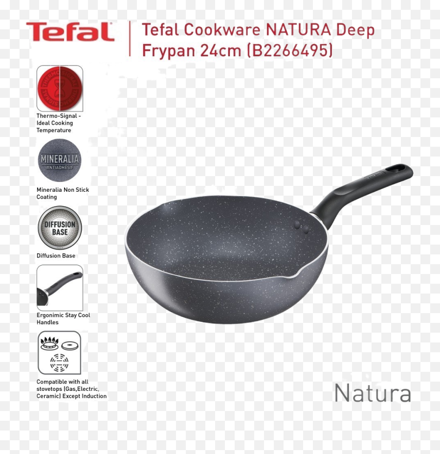 Tefal Casserole - Tefal Cookware Natura Deep Frypan 26cm B22665 Emoji,Tefal Emotion