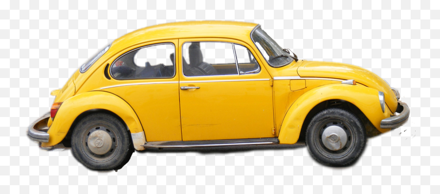 Car Yellow Volkswagen Vwbug Sticker By Taliafera - Gul Bil Emoji,Yellow Car Emoji
