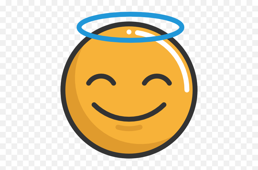 Angel Emoticons Emoji Feelings - Emoticon Angel Png,Holy Emoji