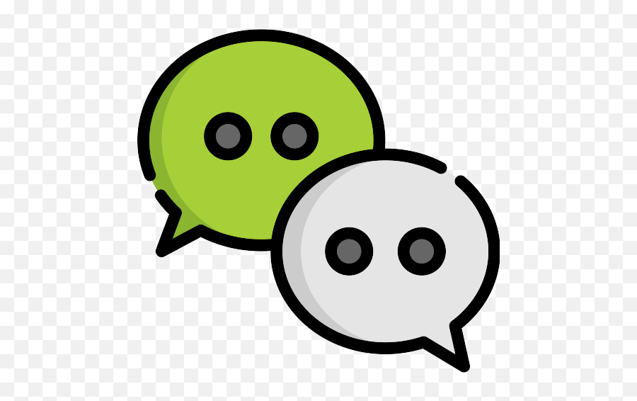 Wechat Vector Svg Icon - Wechat Logo Art Emoji,Wechat Emoticon