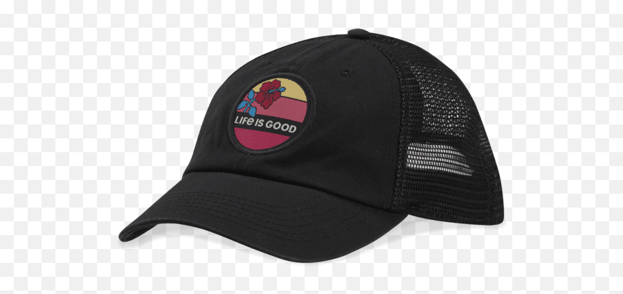 Hats Hibiscus Sun Soft Mesh Back Cap Life Is Good - For Baseball Emoji,100 Emoji Shorts