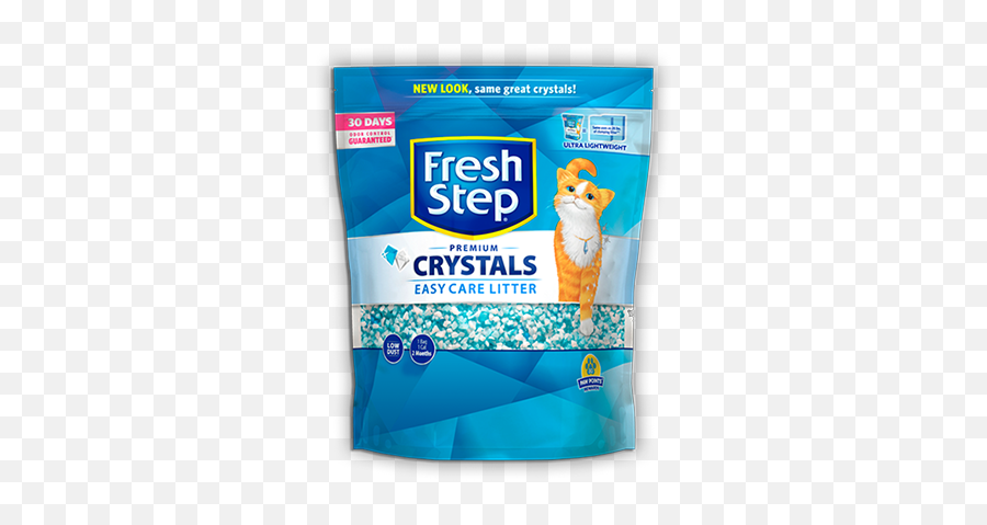 Crystal Cat Litter With Silica Gel Crystals Fresh Step - Fresh Step Crystals Emoji,Cat Using Litter Box Emoticon