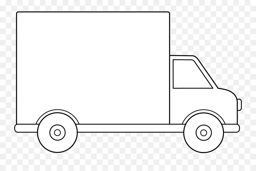 Free Truck Outline Download Free Clip - Plain Food Truck Clip Art Emoji,Tow Truck Emoji