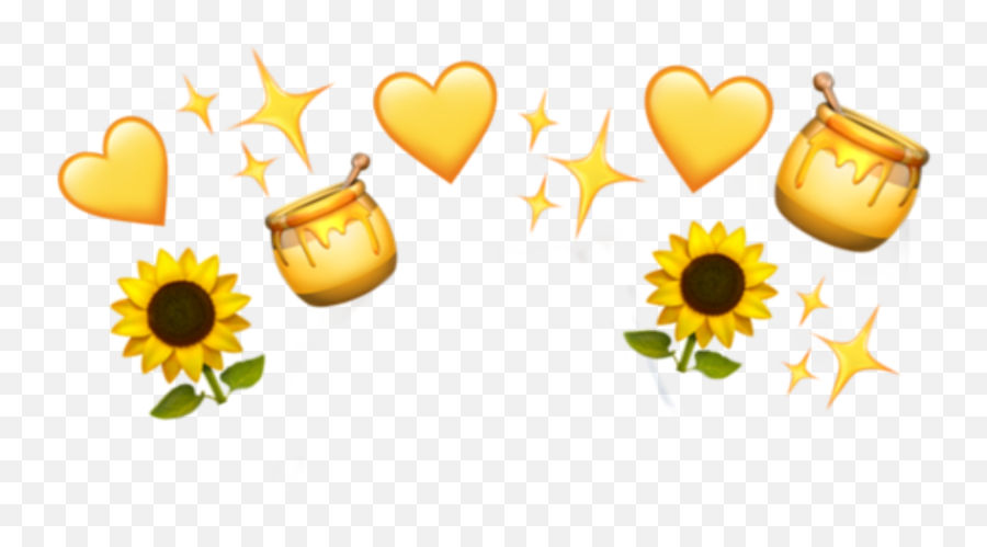 Yellow Overlay Emoji Emojicrown Sticker,Yellow Emoji Edit