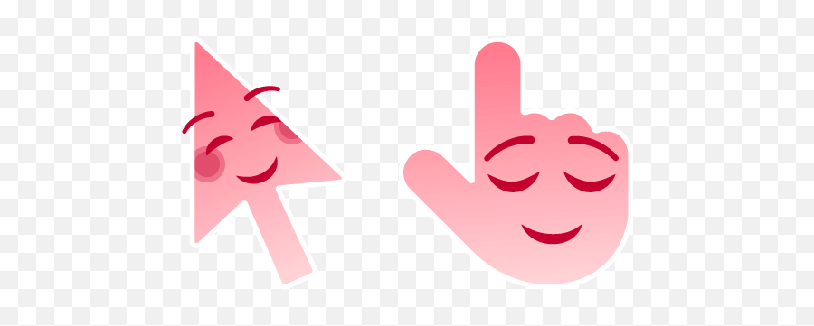 Relieved Face Cursor - Sign Language Emoji,Shush Emoji