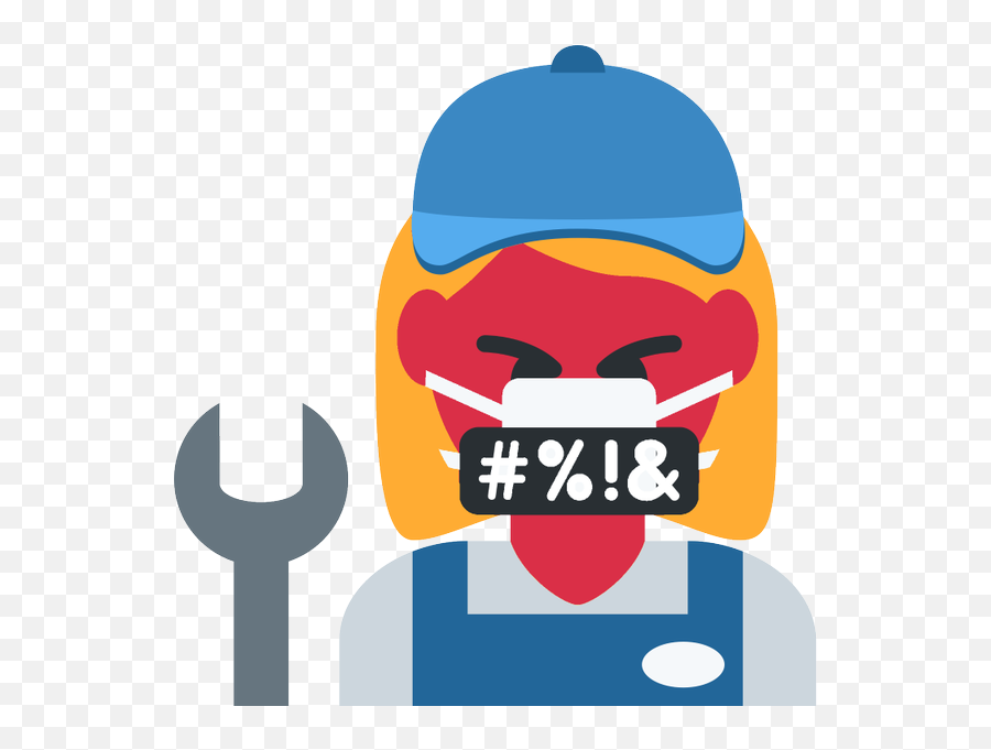 Emoji Face Mashup Bot A Twitter U200d Woman Mechanic - Fictional Character,No Woman Emoji