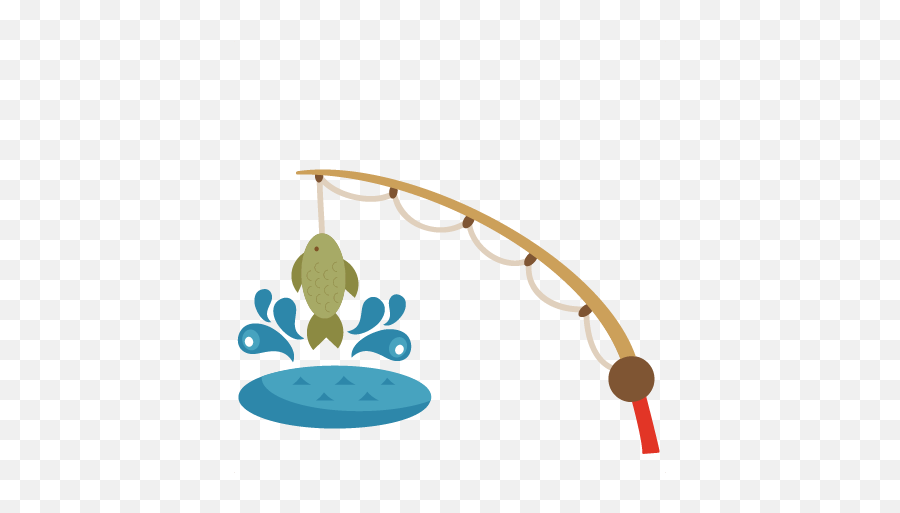 Fishing Pole Clipart Fishing Rod Image - Cute Fishing Clipart Emoji,Fishing Pole Emoji