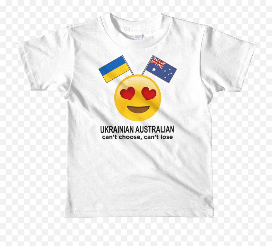 Ukrainian Australian Kids T - Shirt Emoji,Ulraine Flag Emoji