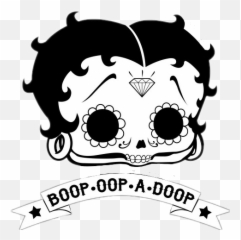 Bettyboop Skull Sugarskull Sticker - Betty Boop Emoji,Sugar Skull Emoji